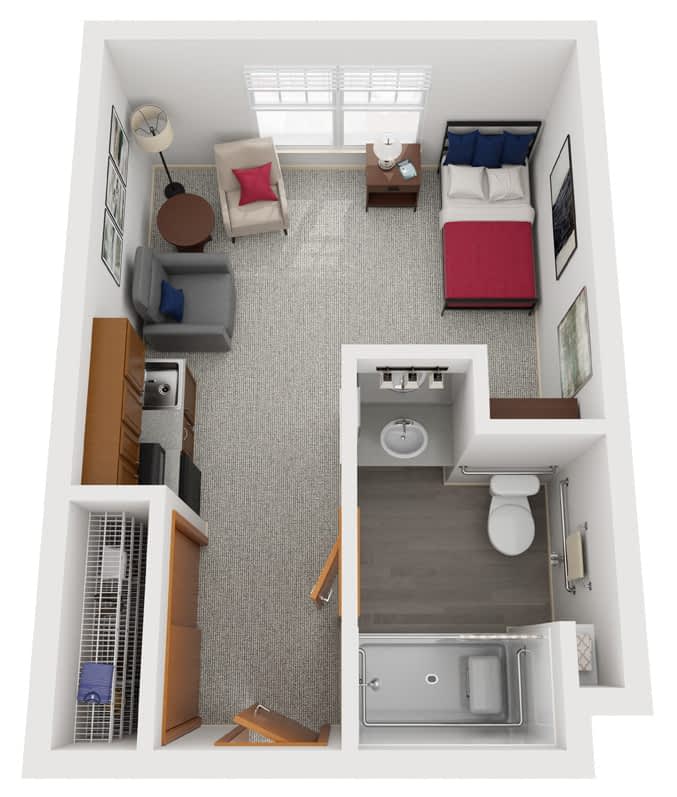 davison_huron suite floor plan